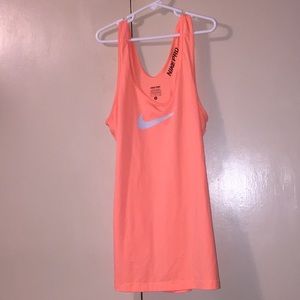 Orange Nike Pro Tank